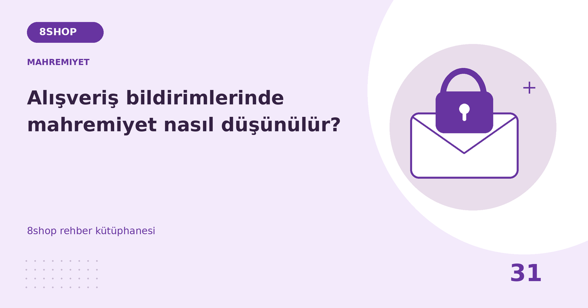 Alışveriş bildirimlerini kilit ekranında nasıl sınırlandırırsınız? rehberi için mahremiyet temalı özgün çizim